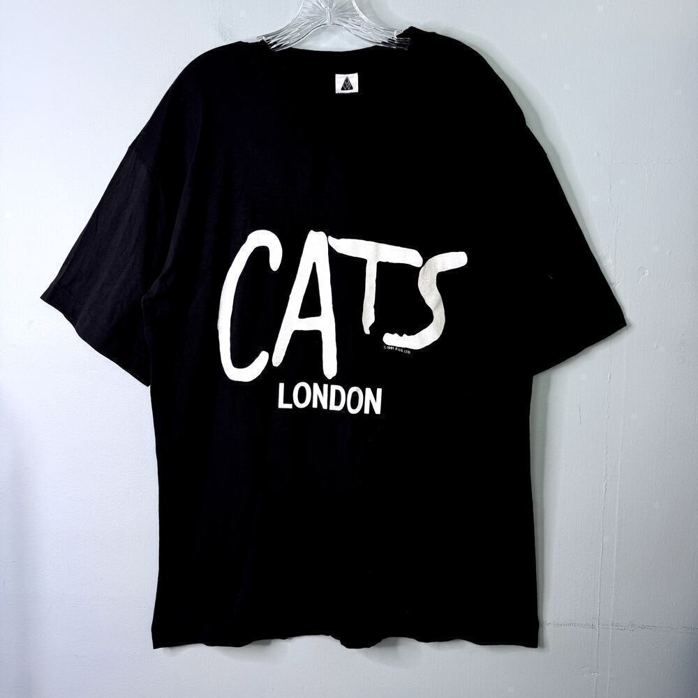 Cats London Theatre T-Shirt Andrew Lloyd Webber Musical 1980s Single Stitch XL